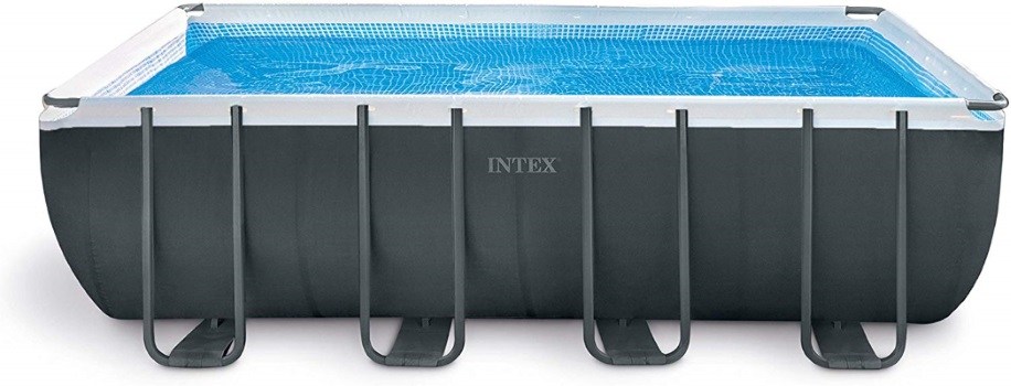 An aboveground pool