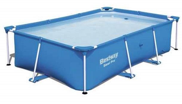 Bestway Steel Pro 102 x 67 x 24 Rectangular Frame Above Ground Swimming Pool