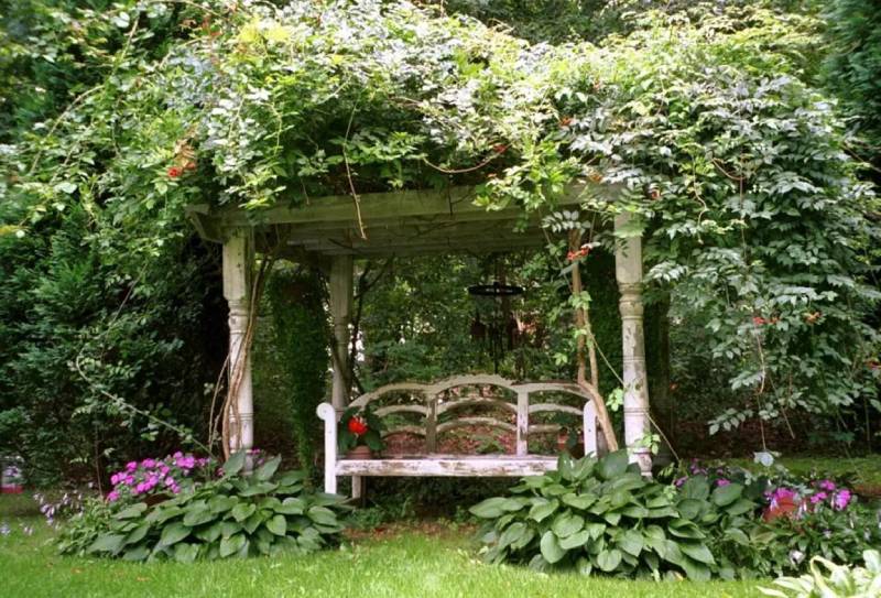 DIY english garden bench