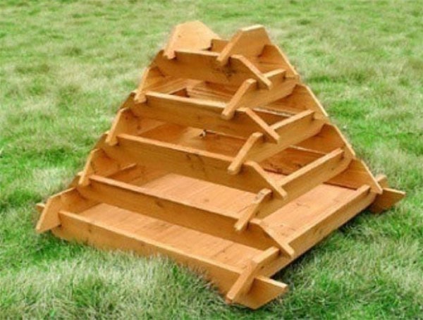 The Owner Builder Network’s Slot Together Pyramid Planter