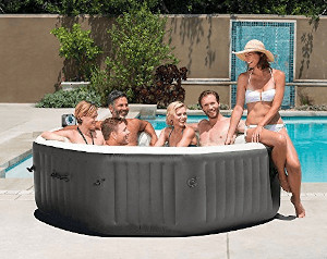 an intex portable hot tub