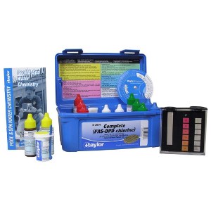 a pool water test kit