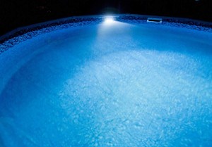 an above ground pool light