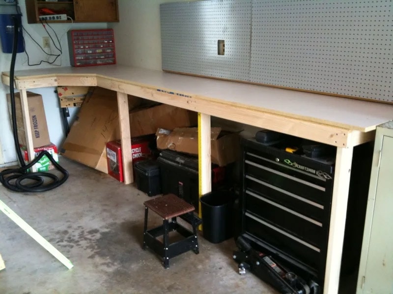 diy garage workbench
