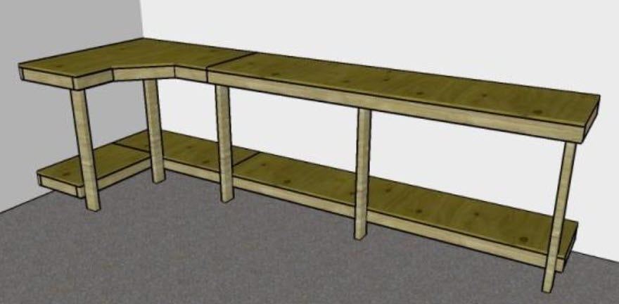 diy garage workbench