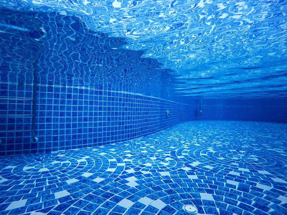 pool tiles underwater