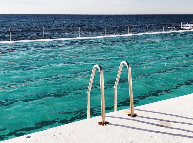 saltwater pool and ocean