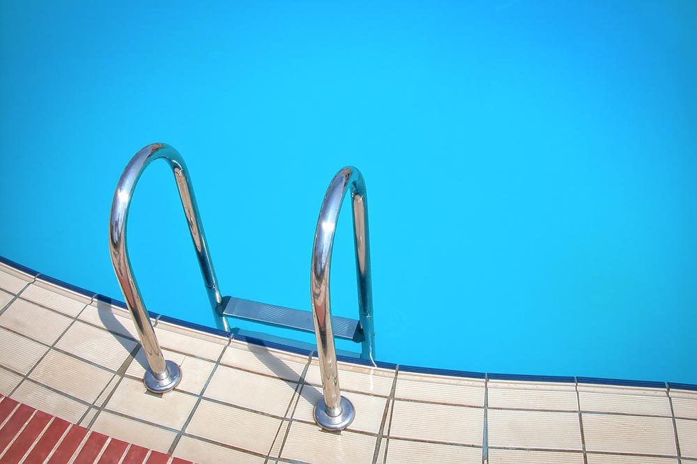 stairs in the poolside