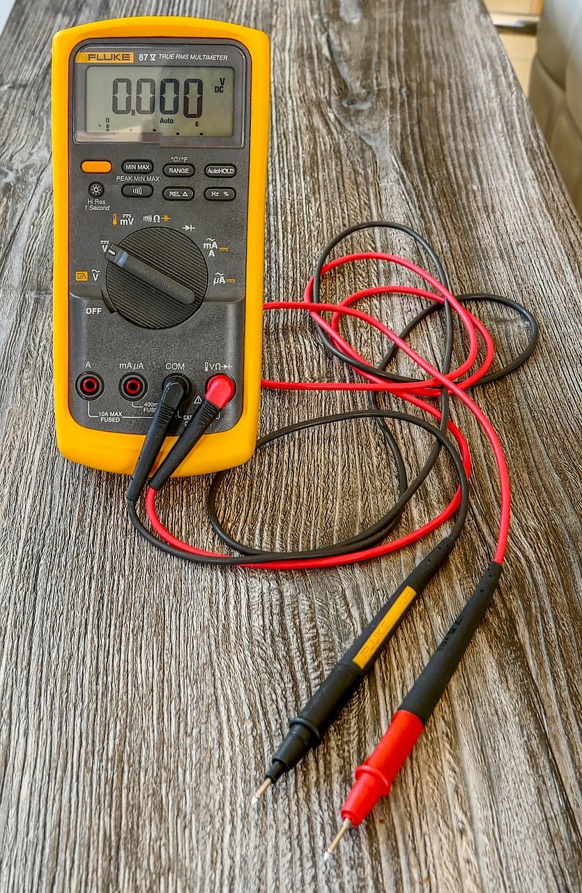 yellow multimeter