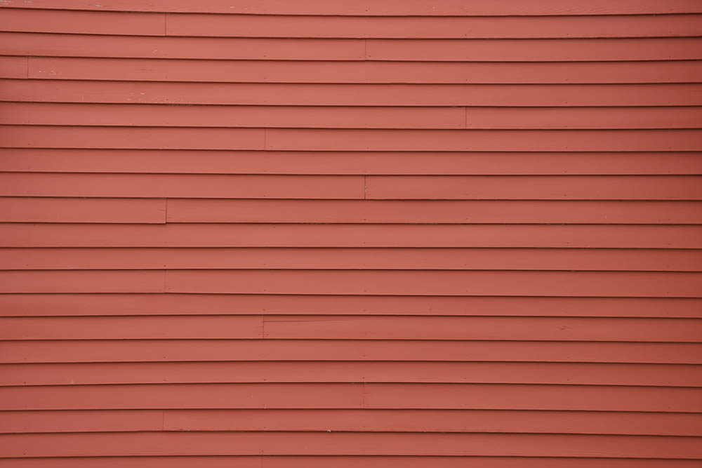 red vinyl siding