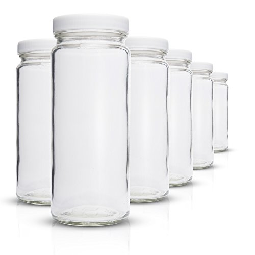 All About Juicing Clear Glass Water Bottles