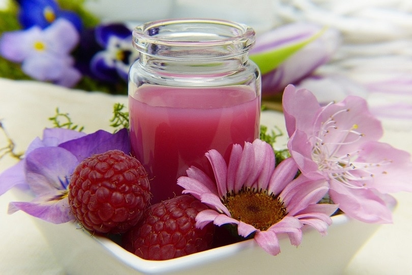 Raspberries smoothie