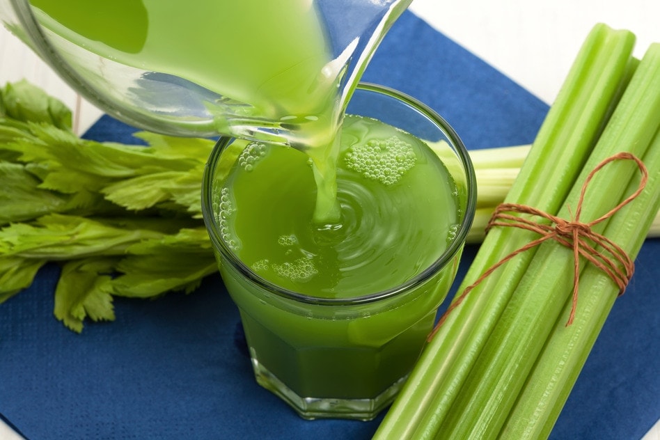 Vegetable juice with celery