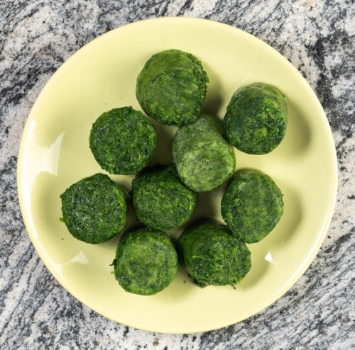 frozen spinach