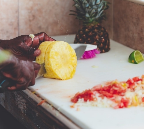fruit chopping
