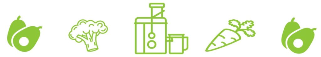 divider - juicing vegetable