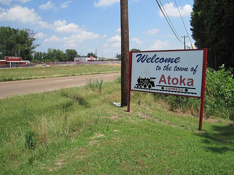 Atoka TN Welcome sign