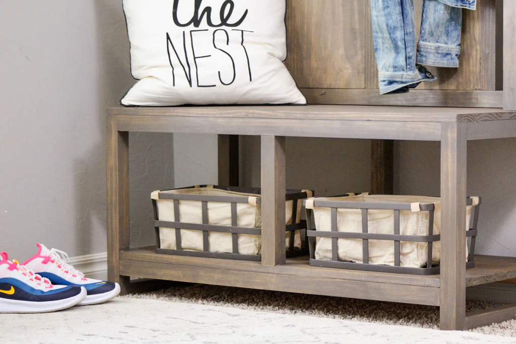 DIY Hall Tree Bench