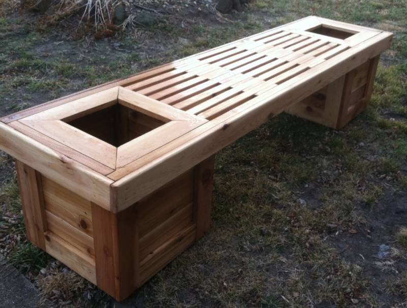 DIY Planter Bench 2
