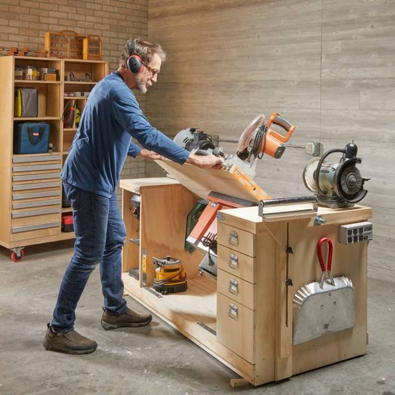 DIY fliptop workbench