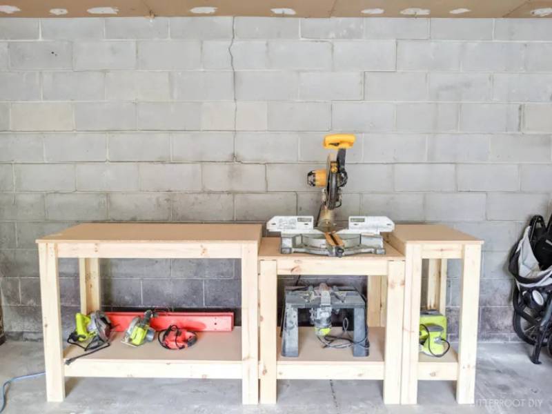 DIY miter saw stand