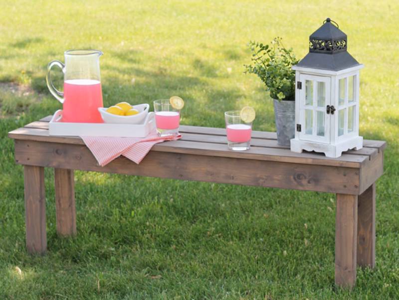 EASY DIY OUTDOOR BENCH
