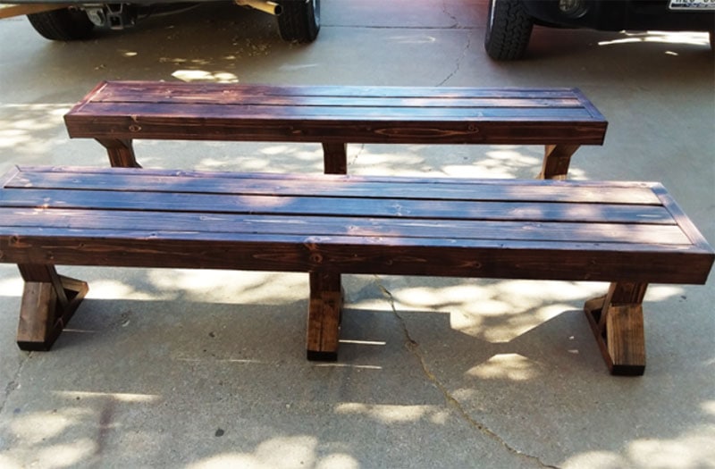 My Outdoor Plans 2X4 Deck Bench