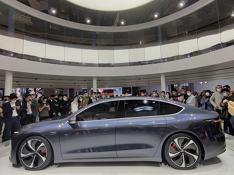 NIO electric car show room