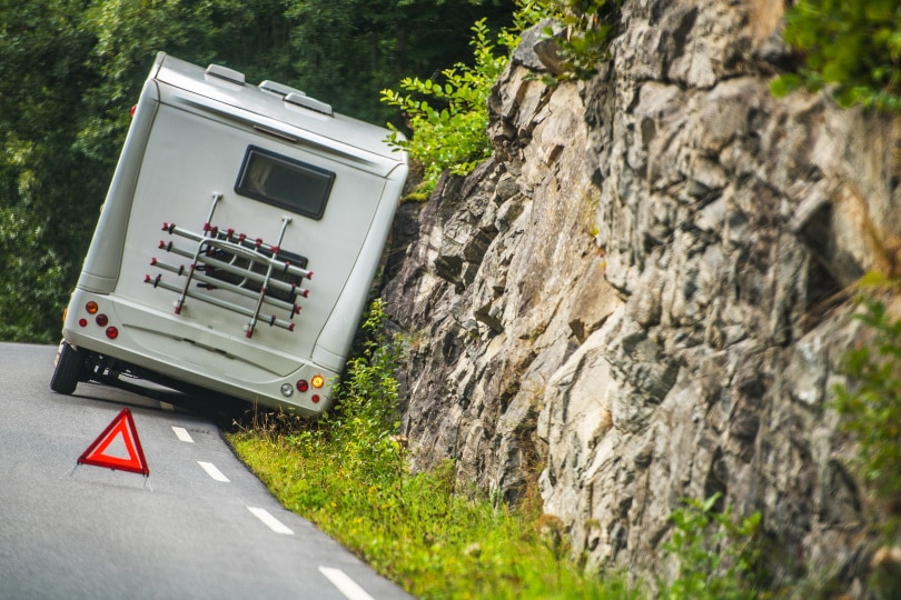 RV camper van accident