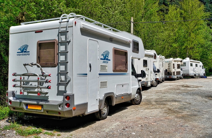 RVs camping