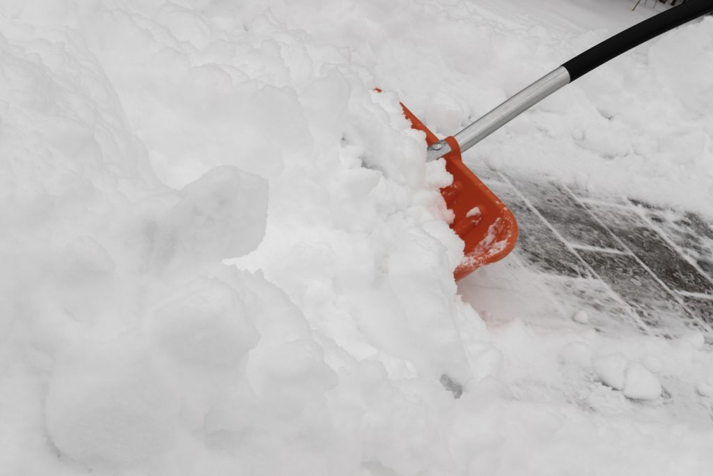 Shoveling Snow closeup