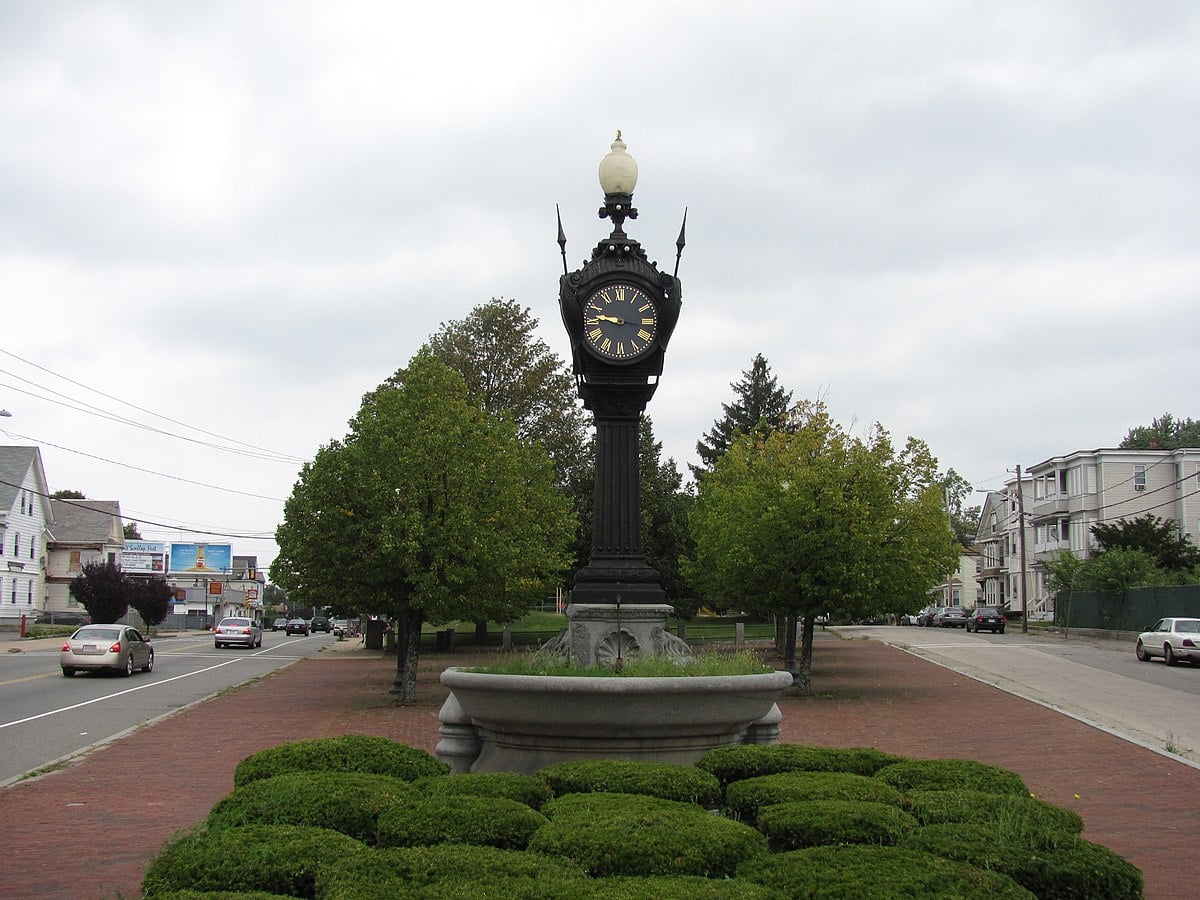 Snow Fountain and Clock, Brockton MA