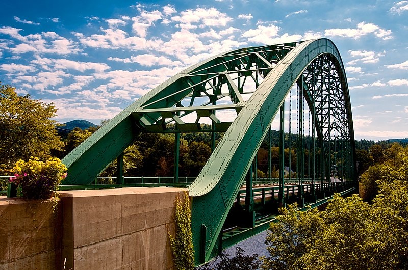 The Samuel Morey Memorial Bridge in Orford, NH