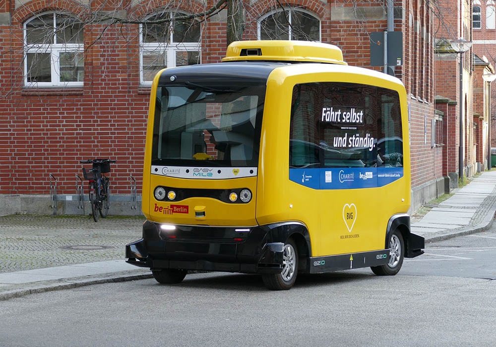 autonomous vehicle on the road