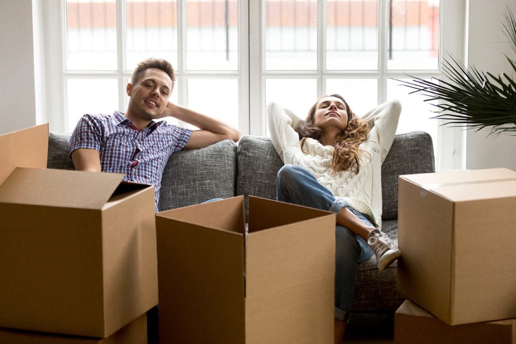 couple moved in to their new home