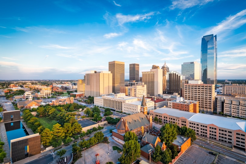 downtown Oklahoma city