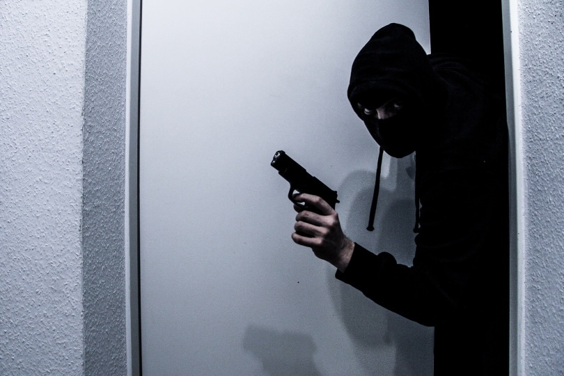 man holding gun