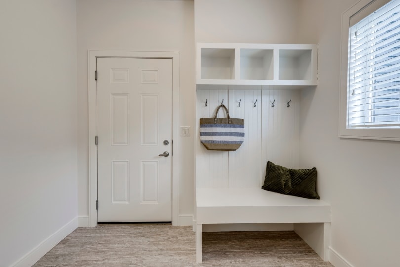 modern mudroom interior