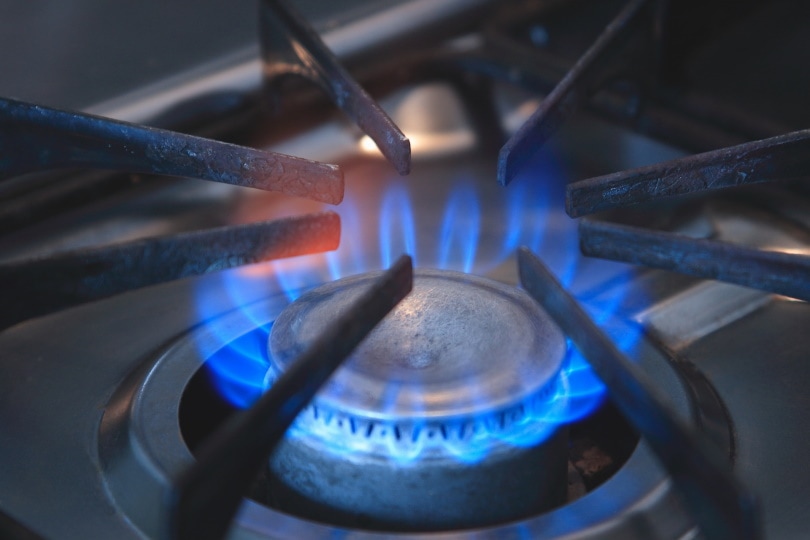 stove burning