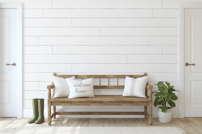 wooden bench