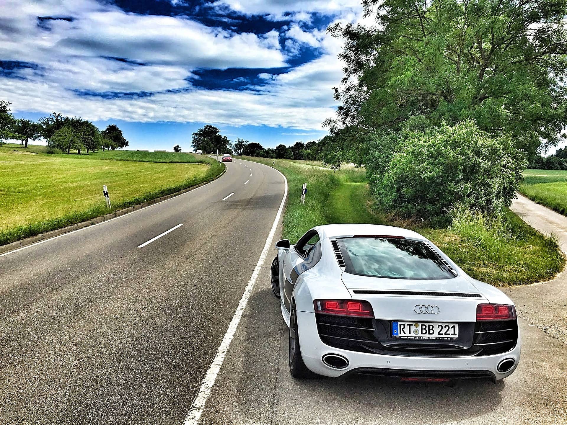 Audi White Car