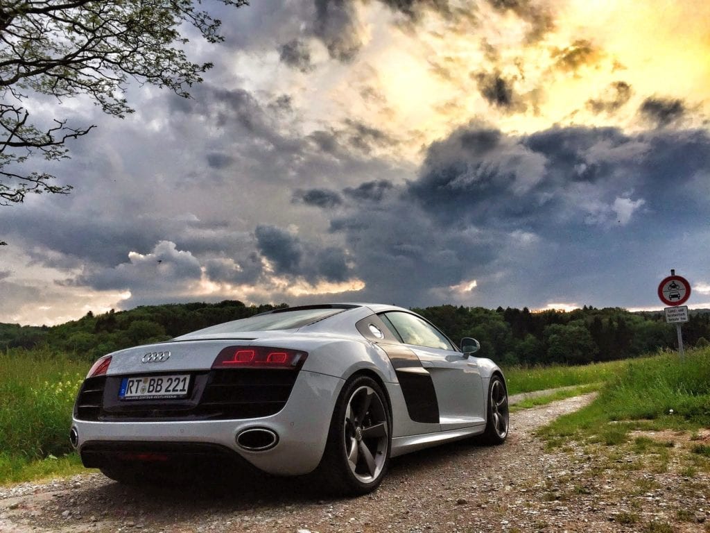 Audi White Car