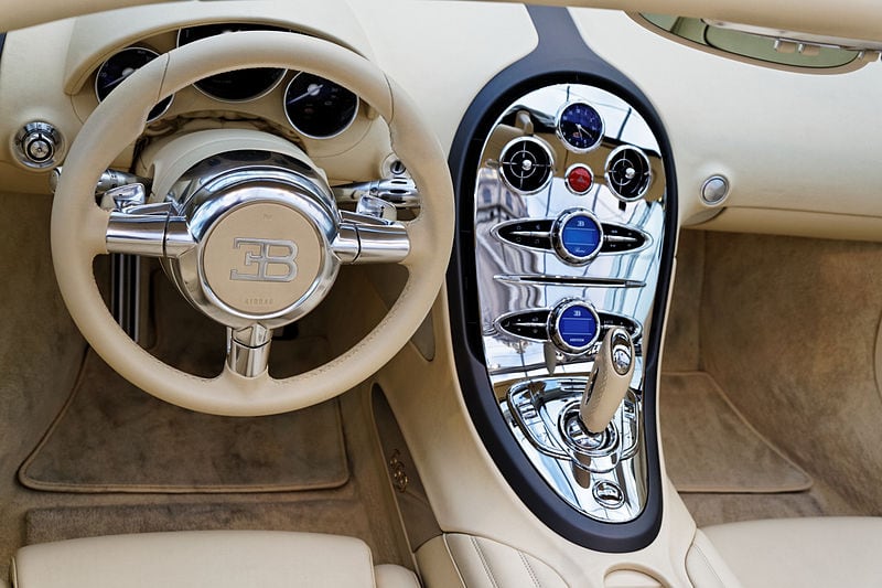 Bugatti Veyron interior