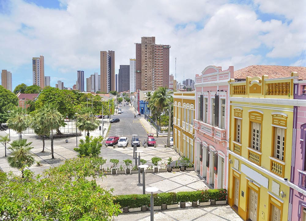 Dragao do Mar houses in Fortaleza, Brazil