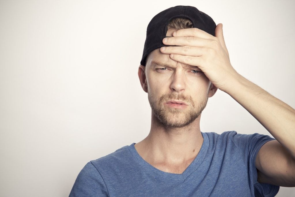 Man headache