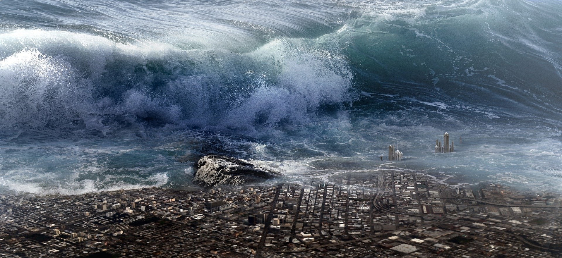 Tsunami closeup