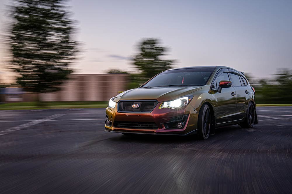 bronze subaru car