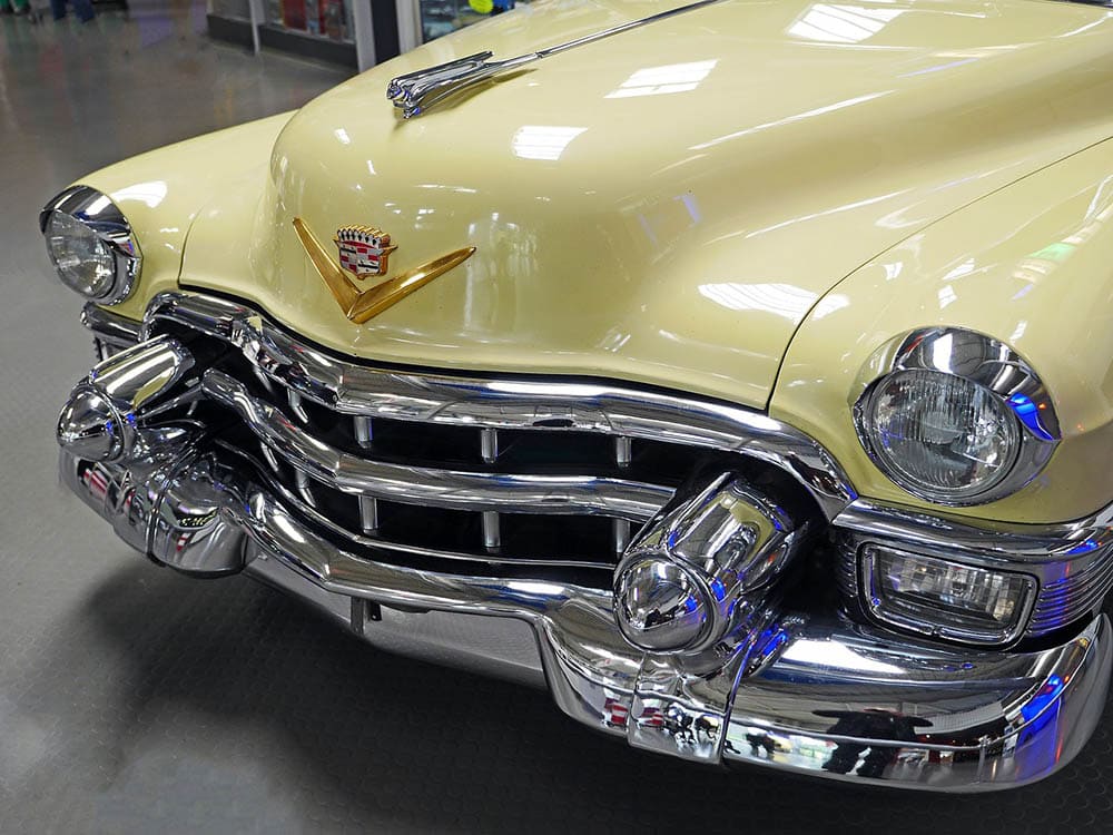 close up cadillac bumper