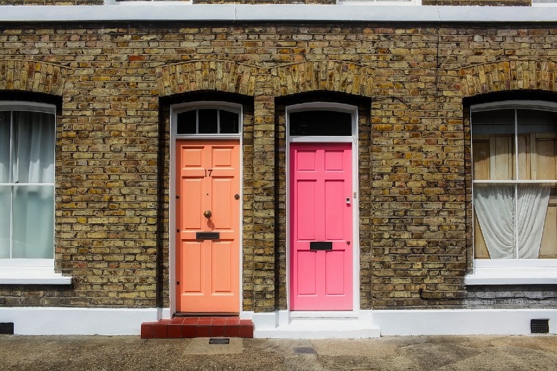 colorful doors