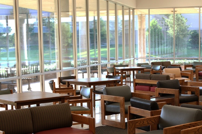 commercial space with large windows